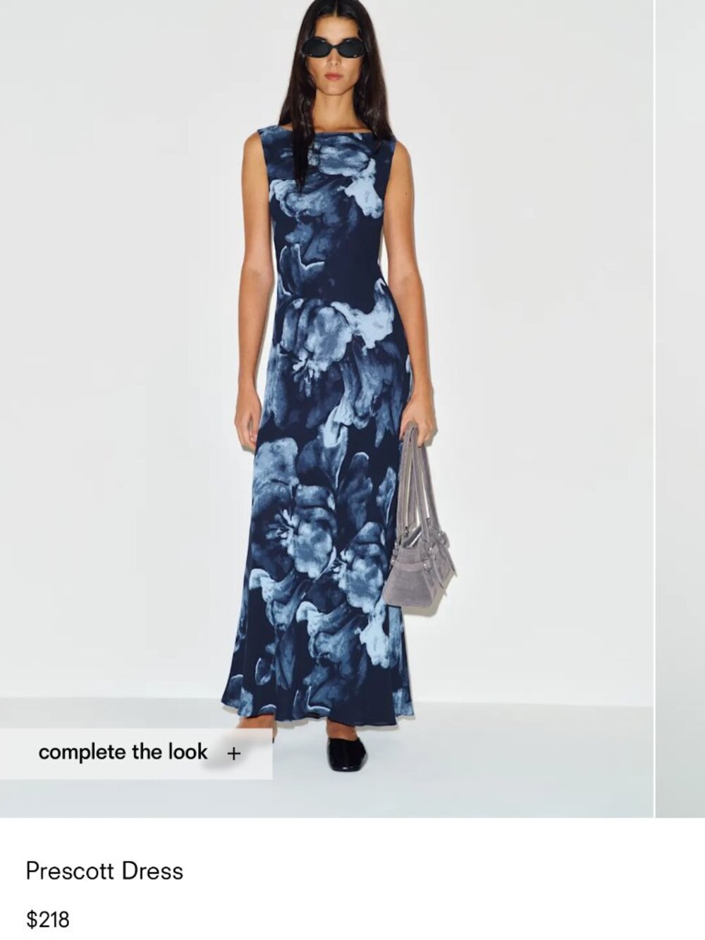 Reformation Prescott Dress Midnight Rose XS